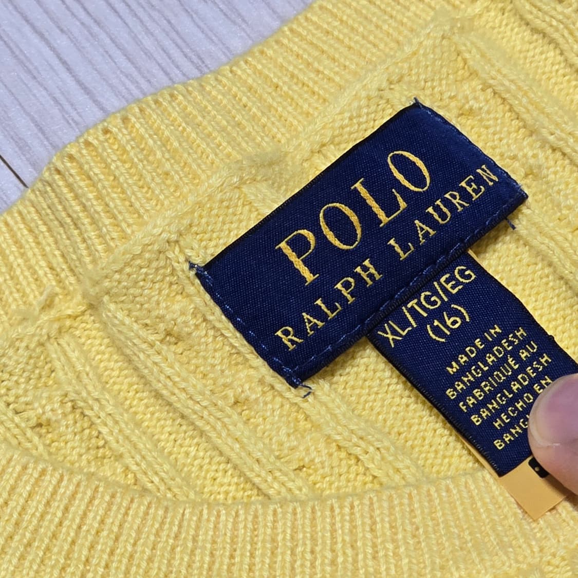 폴로 랄프로렌  걸즈 가디건 XL 새상품 상품이미지3