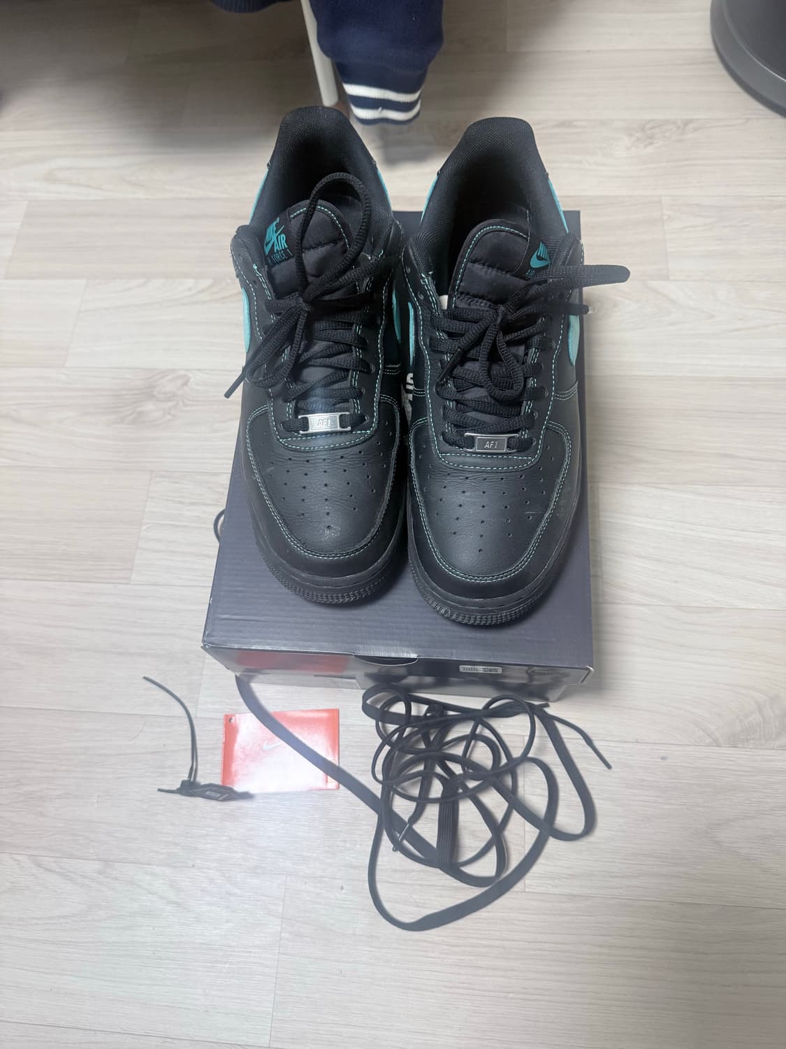 크림구매) 나이키 에어포스 티파니 색 오로라 그린 270미리 상품이미지4