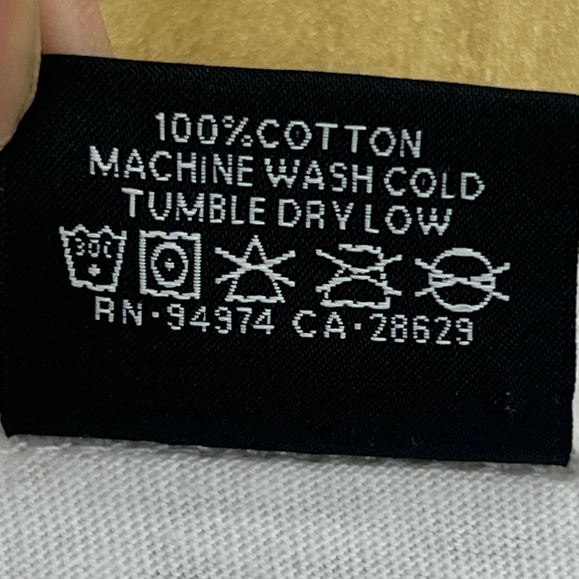 stussy 스투시 베이직 로고 화이트 반팔 티셔츠 M 상품이미지8