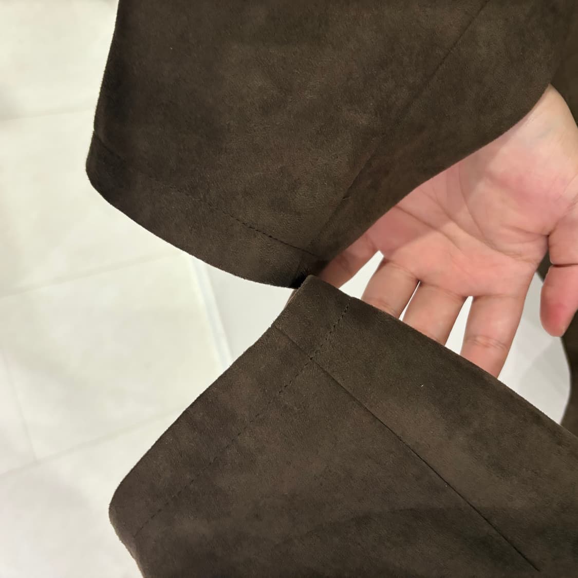 무신사 스탠다드 브라운 스웨이드 자켓 2XL 상품이미지4