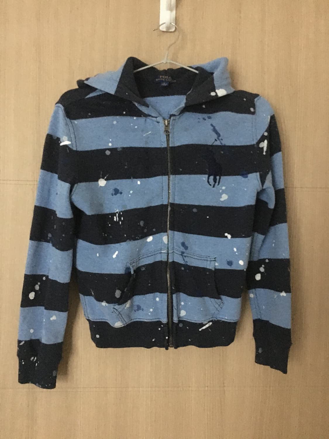 Polo Ralph Lauren stripe crop hood zipup 상품이미지1