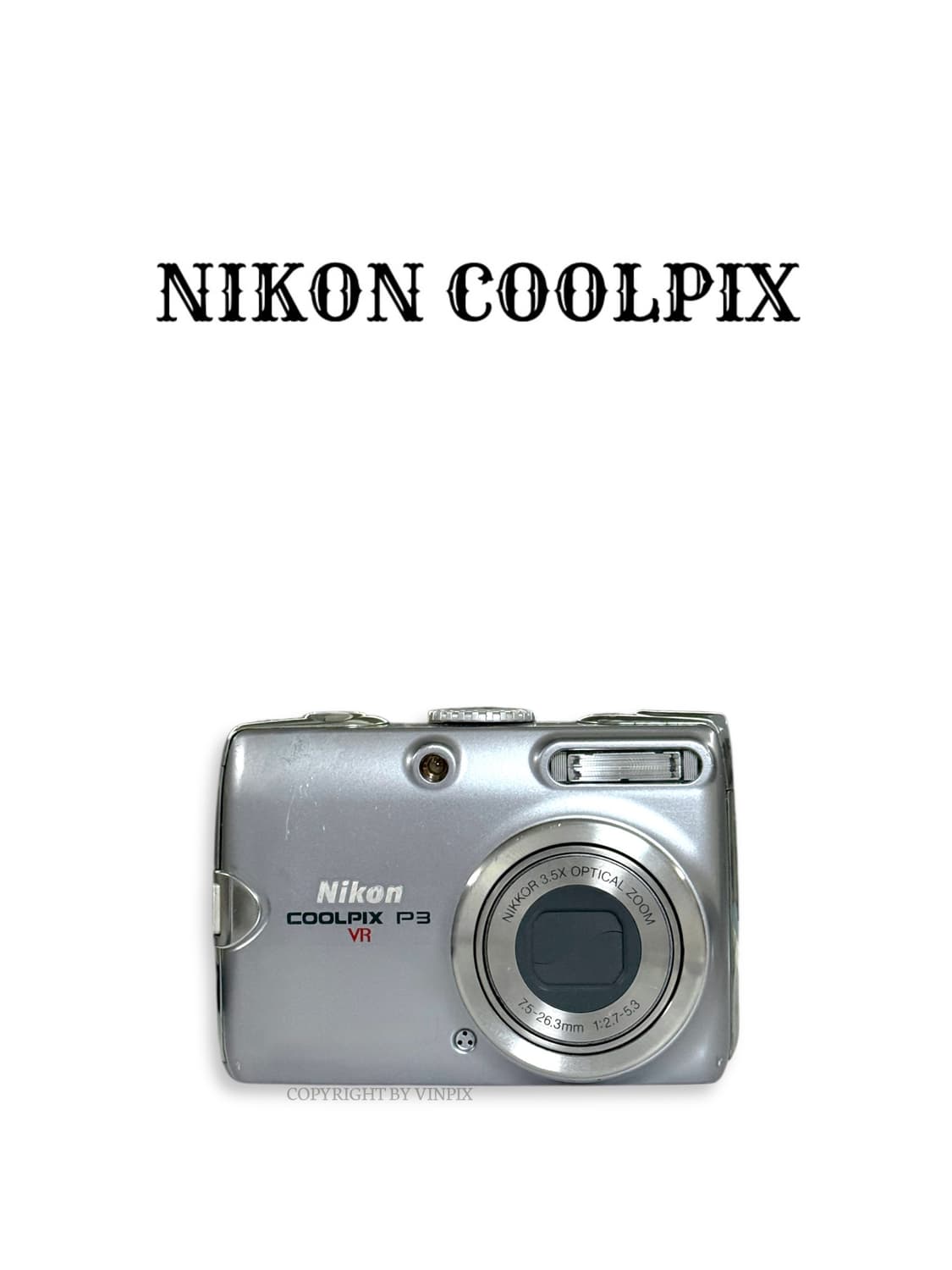 니콘 쿨픽스 P3(coolpix p3) 빈티지 디지털 카메라 디카 상품이미지1