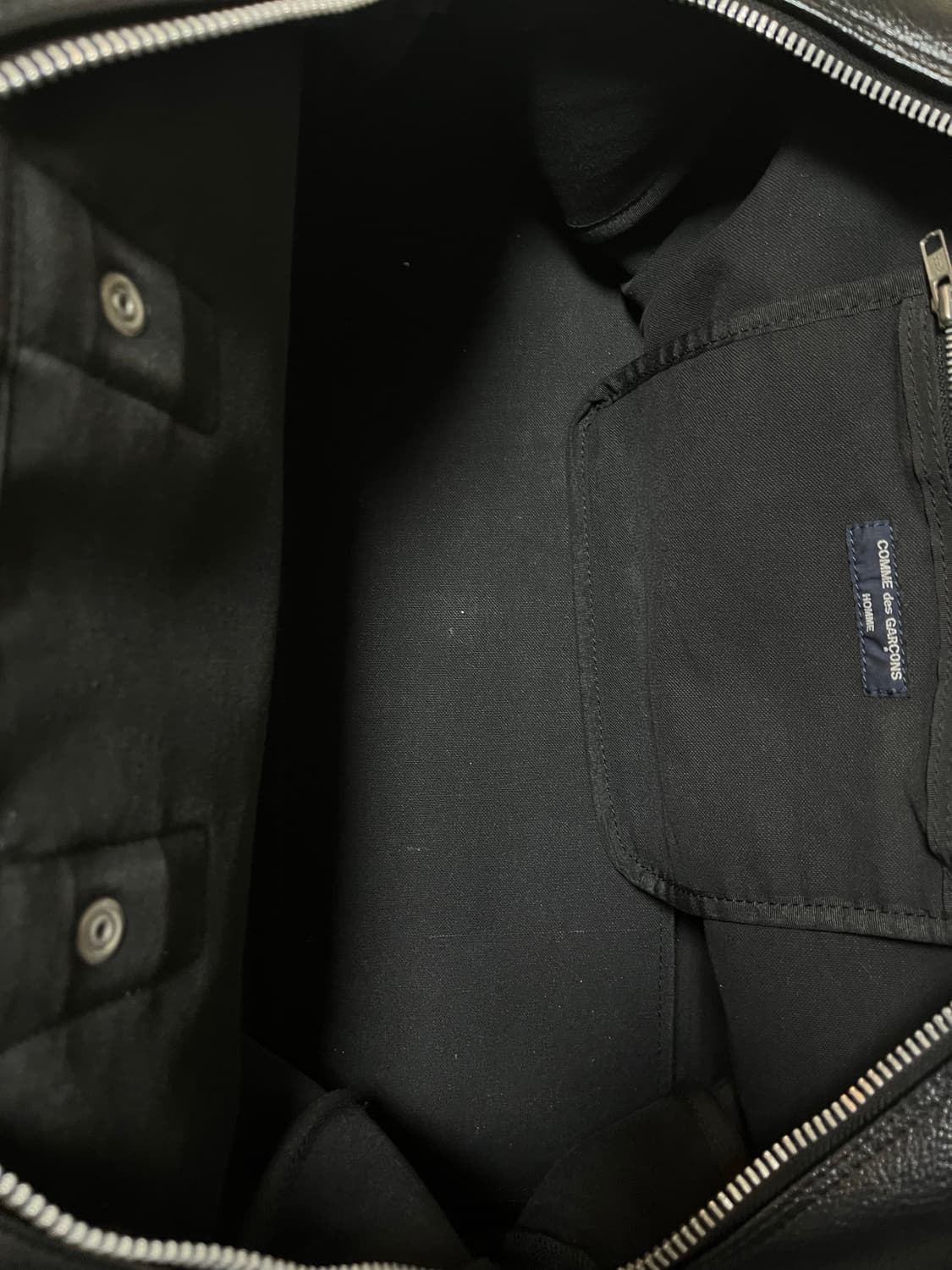 꼼데가르송 아카이브 한정판 pebbled 가죽 볼링백 상품이미지8