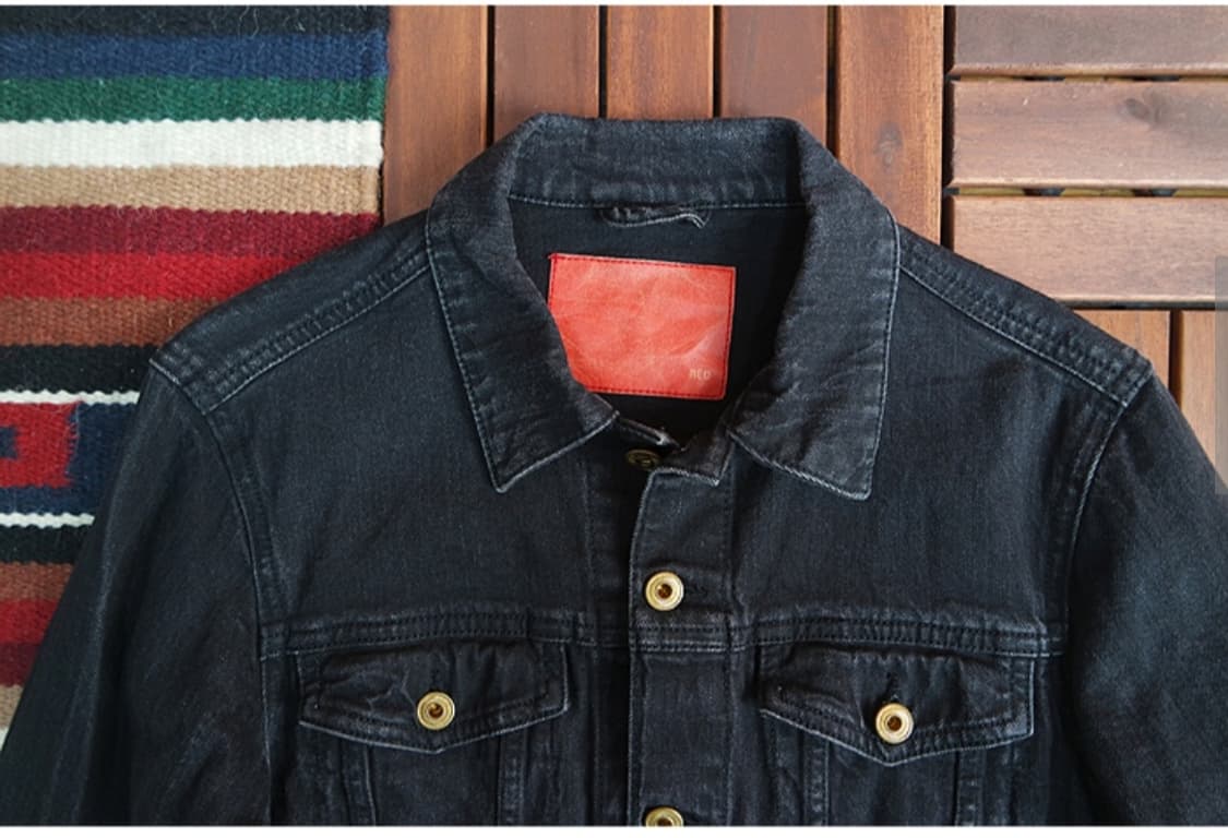 Wego  흑청 데님 자켓 상품이미지5