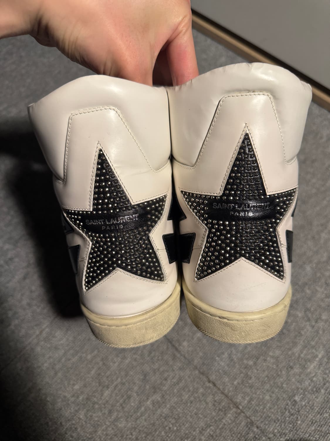 (43.5)생로랑 16fw 에디기 스타 스터드 하이탑 스니커즈 상품이미지4