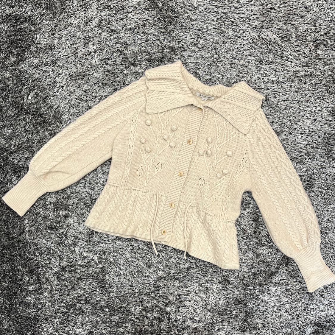 써스데이아일랜드 여성 울 니트 가디건(S) 상품이미지1