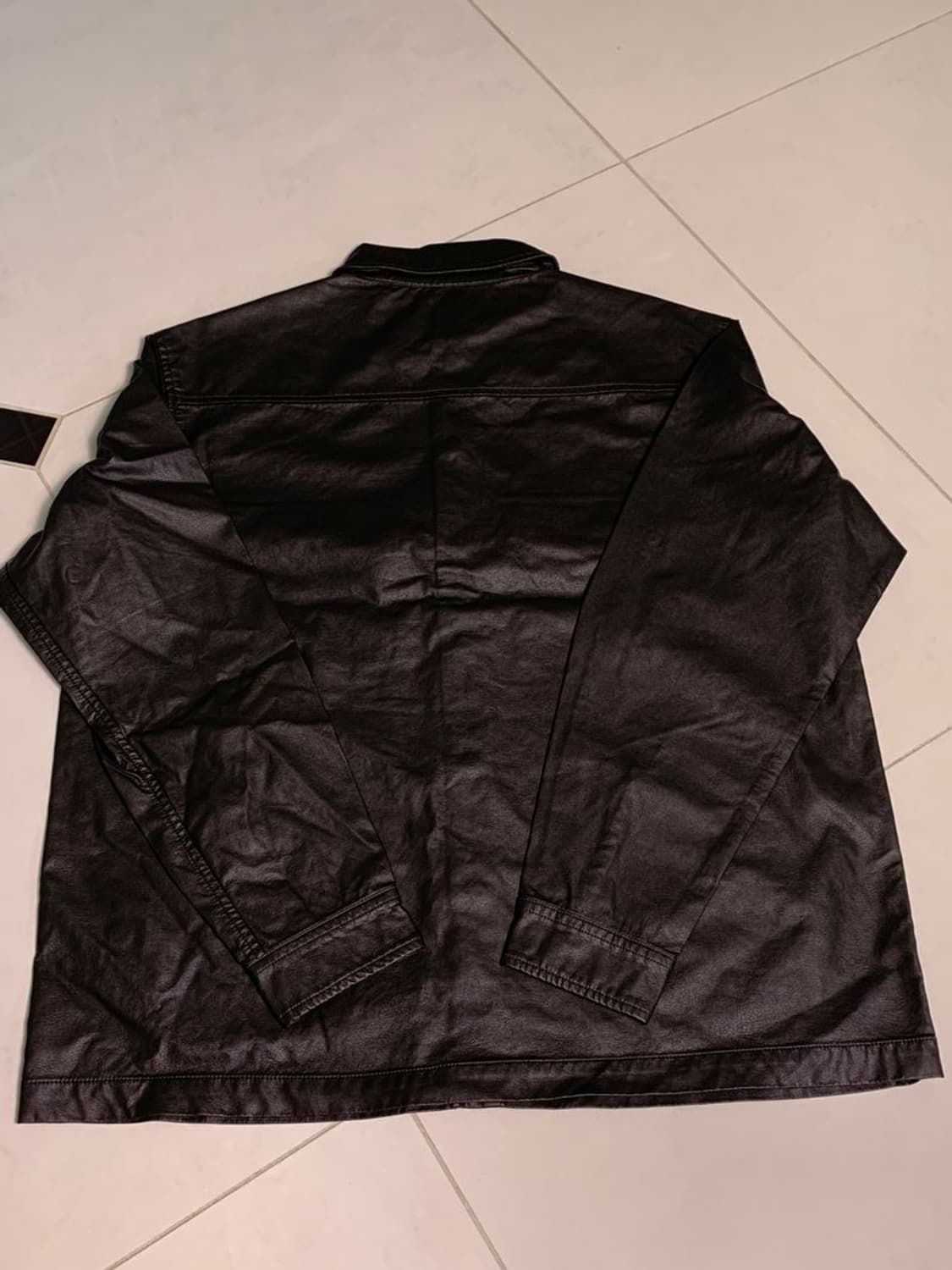 FAKE LEATHER CPO SHIRT 상품이미지7