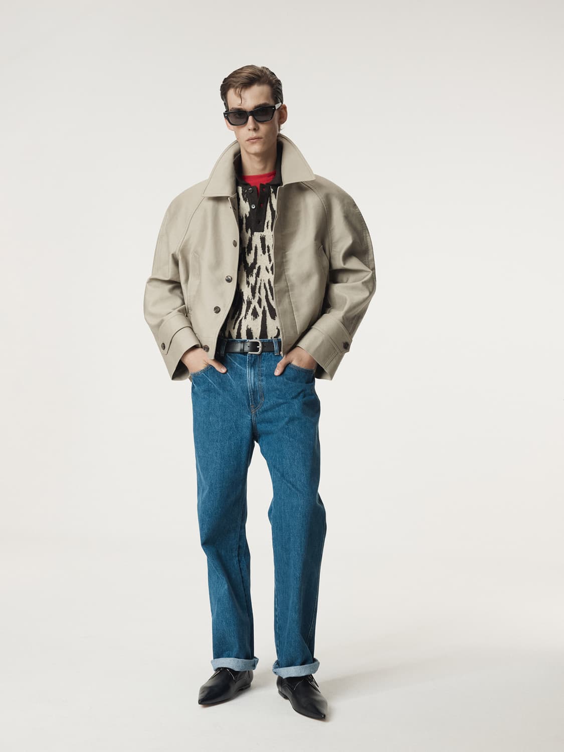 렉토 25FW 스트레이트핏 데님 팬츠 블루 상품이미지3