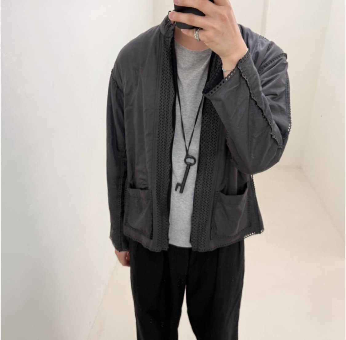 이세이미야케 03fw 펀칭 디테일 자켓 상품이미지3