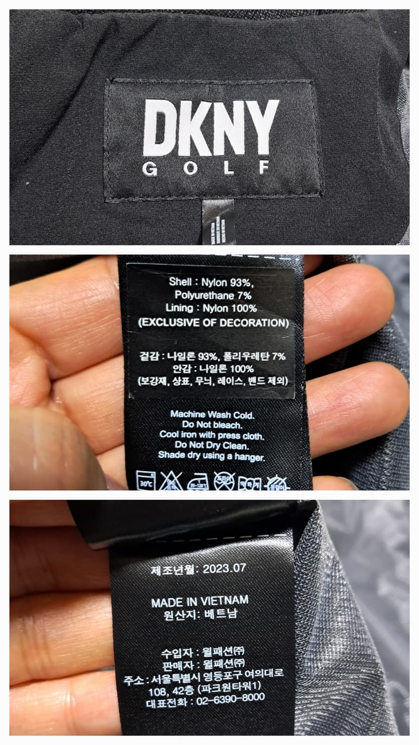 (거의새제품)DKNY 골프 여성점퍼 자켓 후드집업 M 상품이미지7