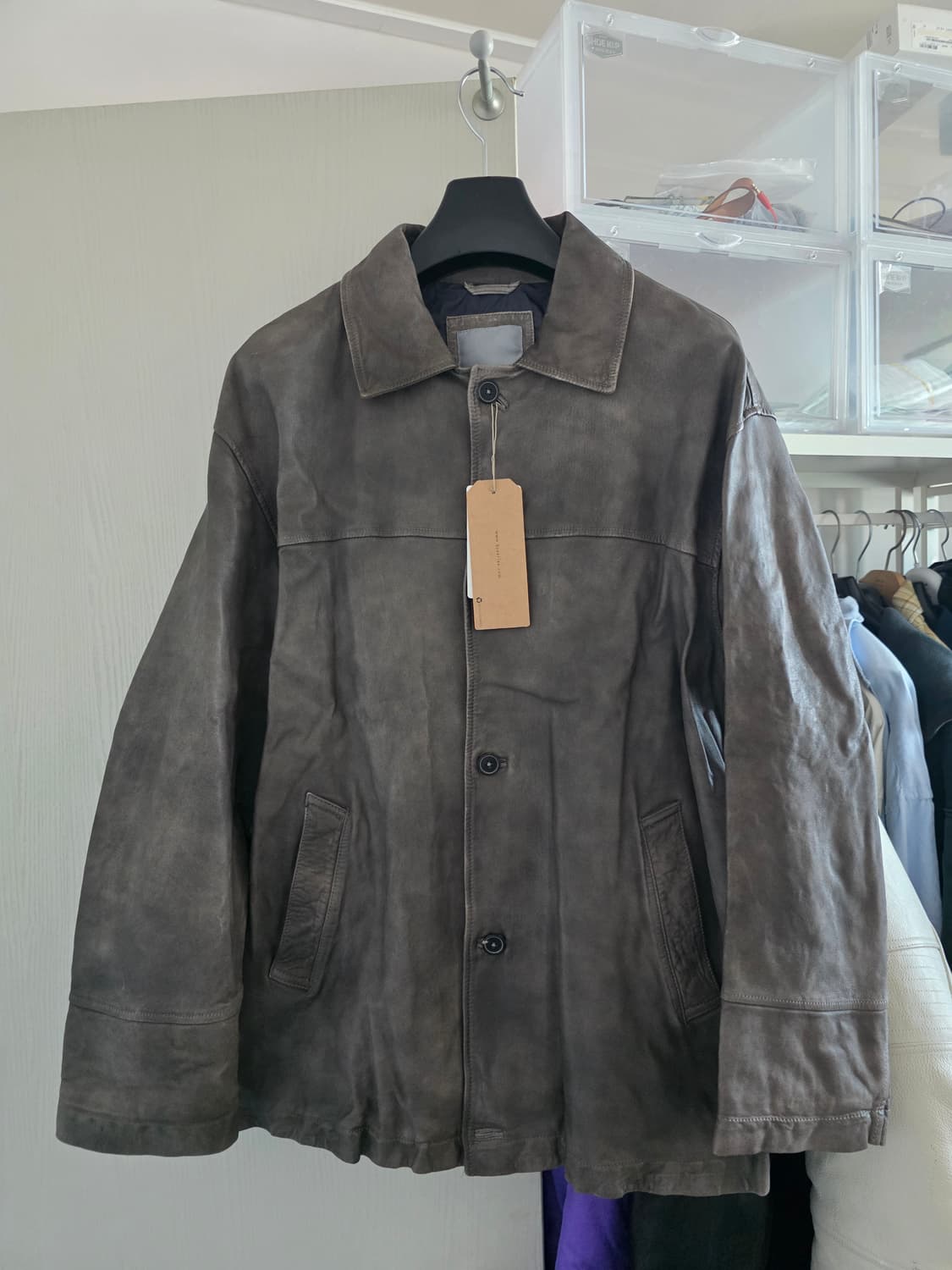 시리즈 레더 카코트 상품이미지1