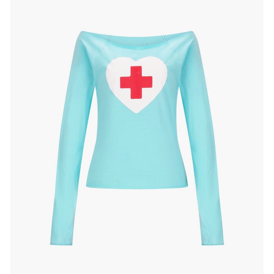 샵페어리 Cherish heart cut off t-shirt mint 상품이미지1