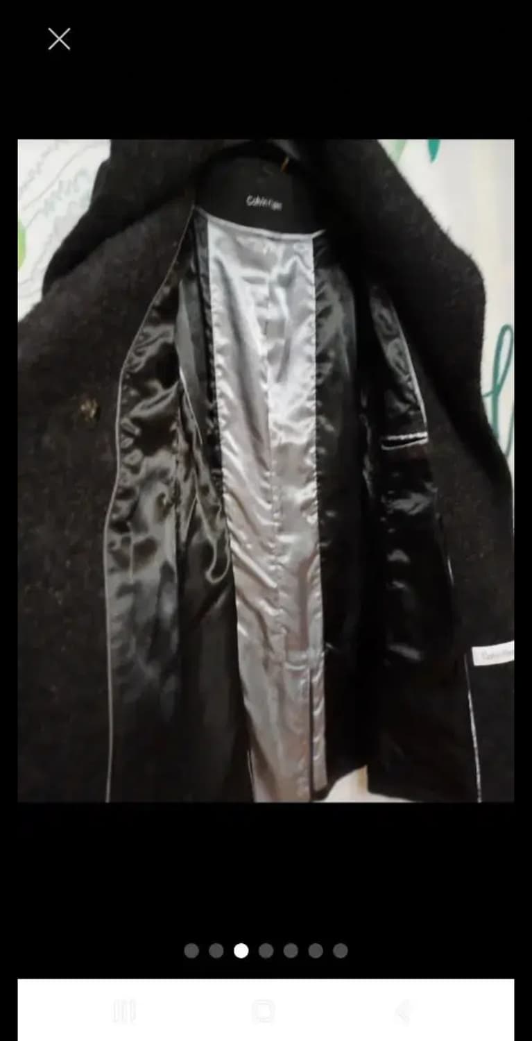 ck 캘빈클라인 모헤어 숄카라 울코트 55~66 상품이미지4