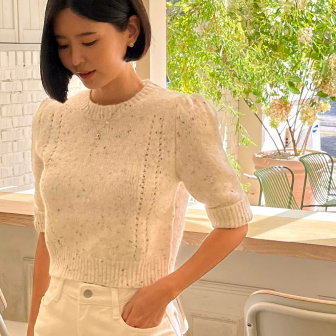 이프유(if you) 까멜리아니트 55-66 새상품 상품이미지2