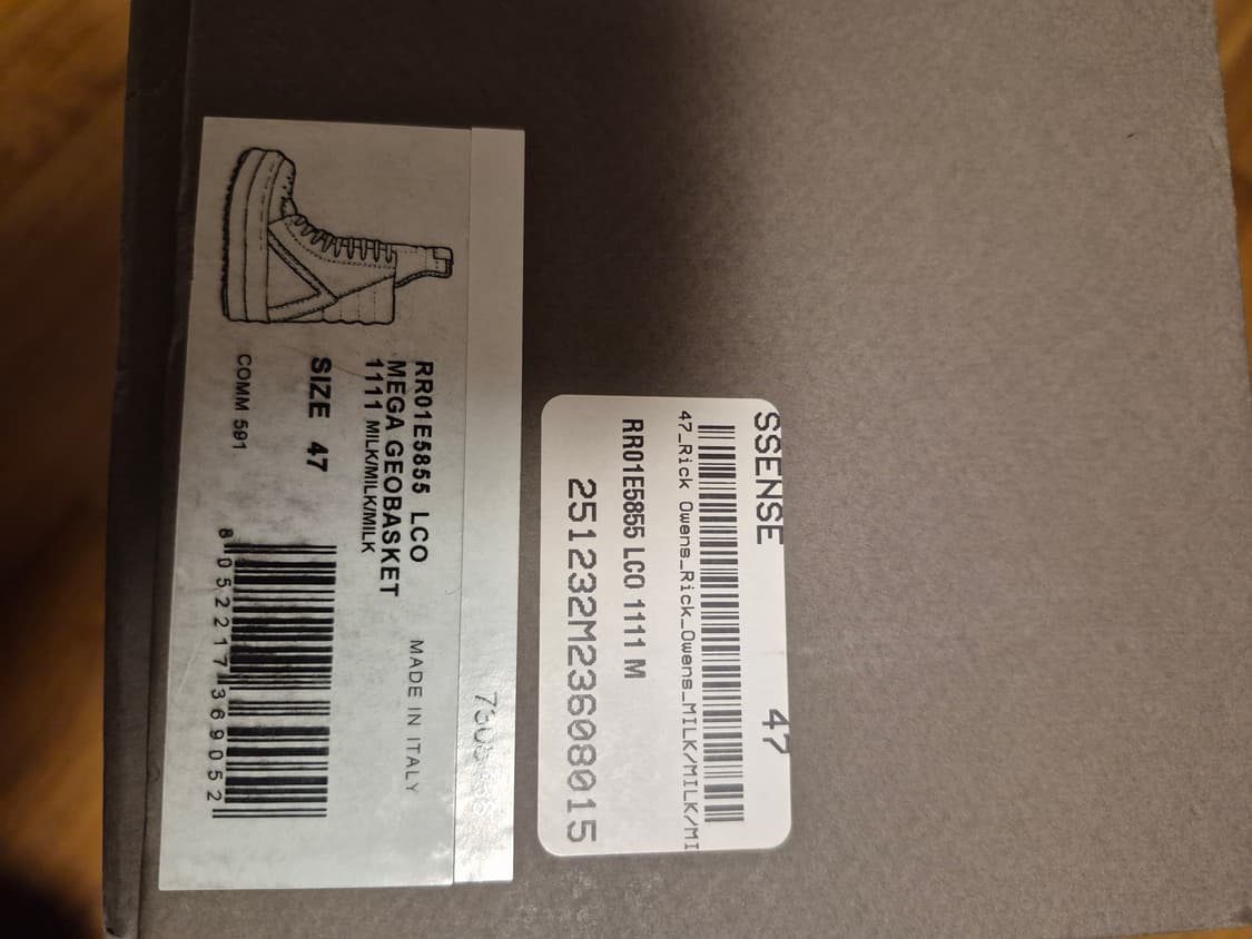 [47] Rick Owens Megageobasket Milk 상품이미지10
