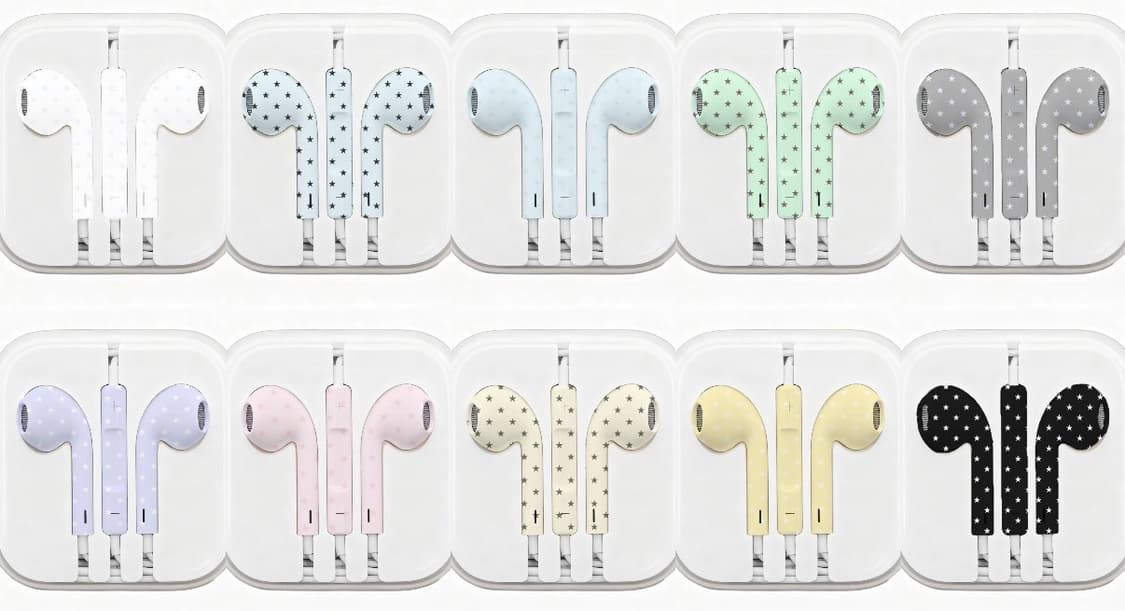 도트 땡땡이 줄이어폰 C타입 미사용 새 상품 상품이미지3