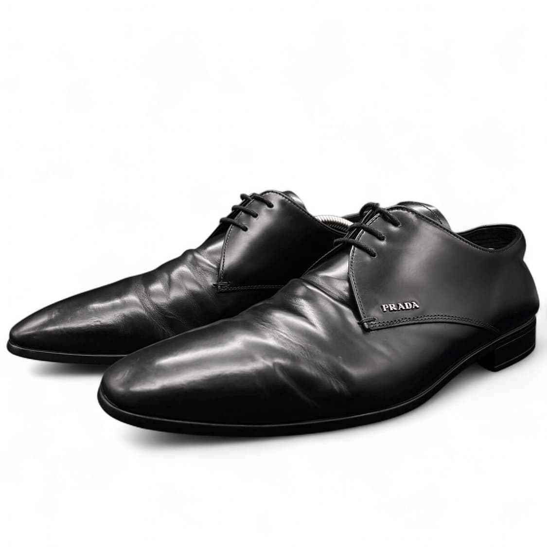 프라다 로고 플레인토 더비슈즈 상품이미지1
