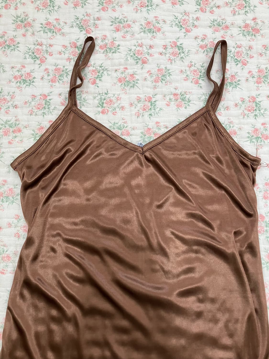 빈티지 브라운 슬립 나시 1135 모리걸 y2k 스트릿 갸루 펑키 일본빈 상품이미지8