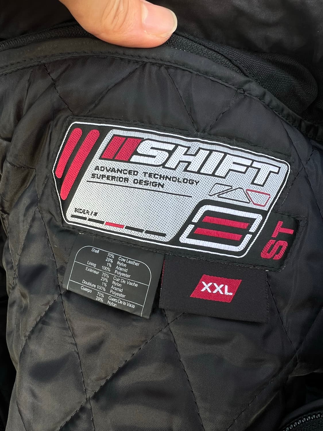 Shift 시프트 카우레더 모터사이클 논카라 레더자켓 상품이미지5