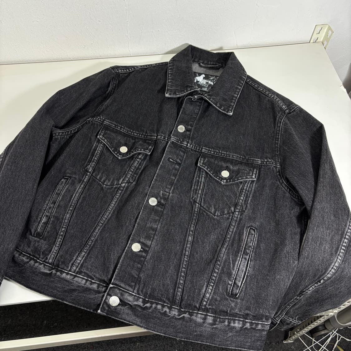 95 모드나인 흑청 데님자켓 상품이미지2