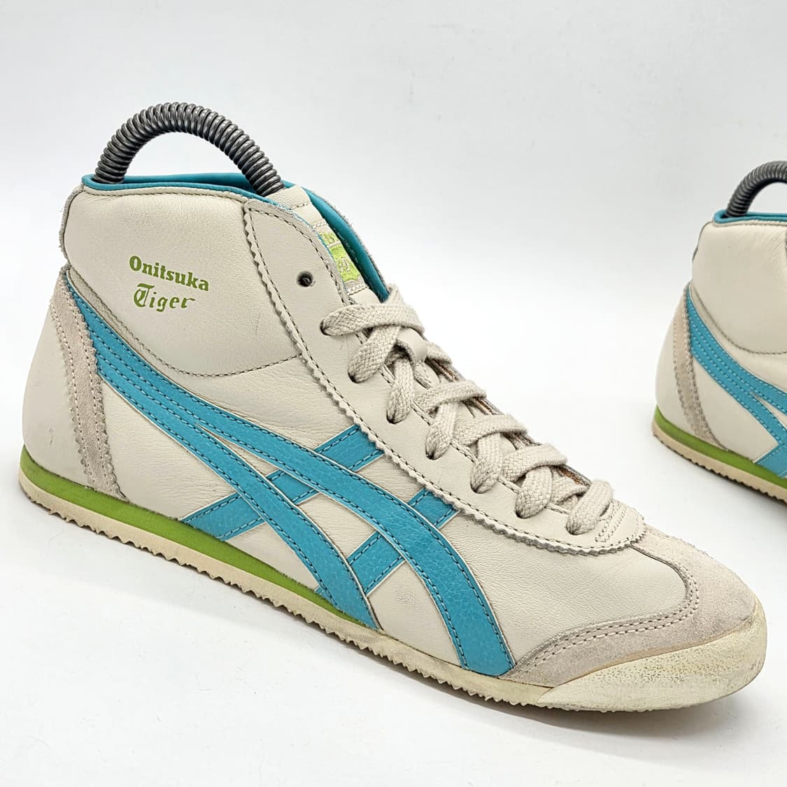  오니츠카 타이거 우먼스 멕시코 미드 러너 흰/파 (230)  상품이미지5