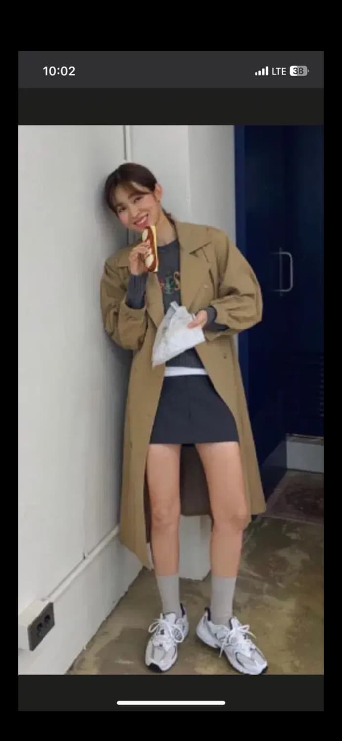 그로브 벨라 자켓 + 스커트 셋업 차콜 (s) 상품이미지6