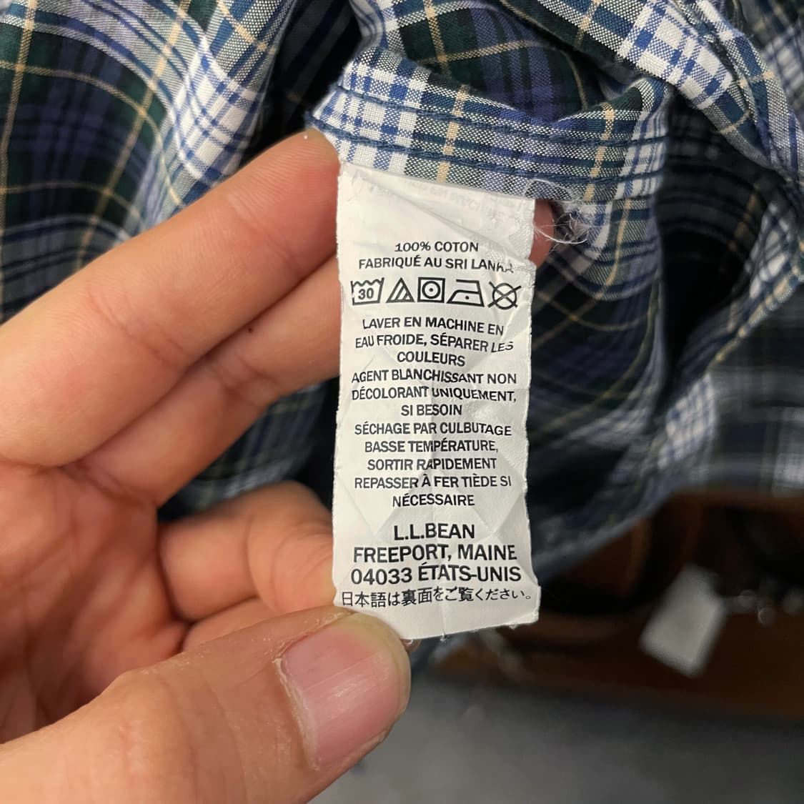 00s L.L. Bean 엘엘빈 클래식 멀티 체크 셔츠 상품이미지8
