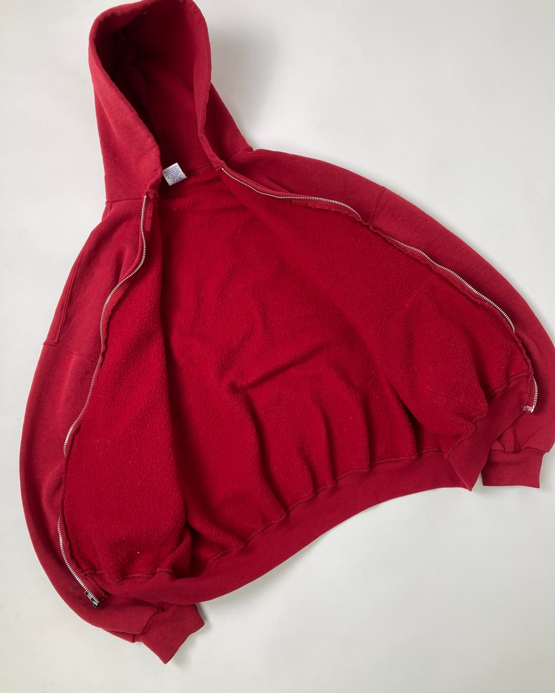 90s Russell Zip Up Hoodie (red) 상품이미지7