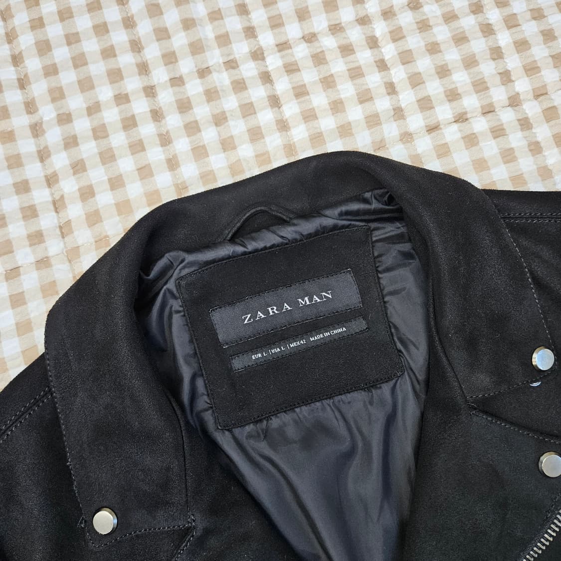 자라 에코 스웨이드 간절기 자켓 남자100 상품이미지2