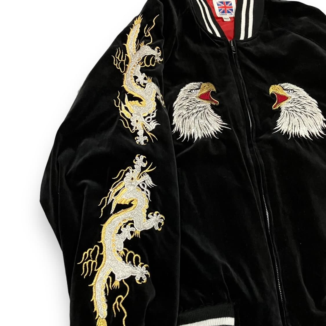 London fb 벨루어 오리엔탈 자수 스카쟌 상품이미지5