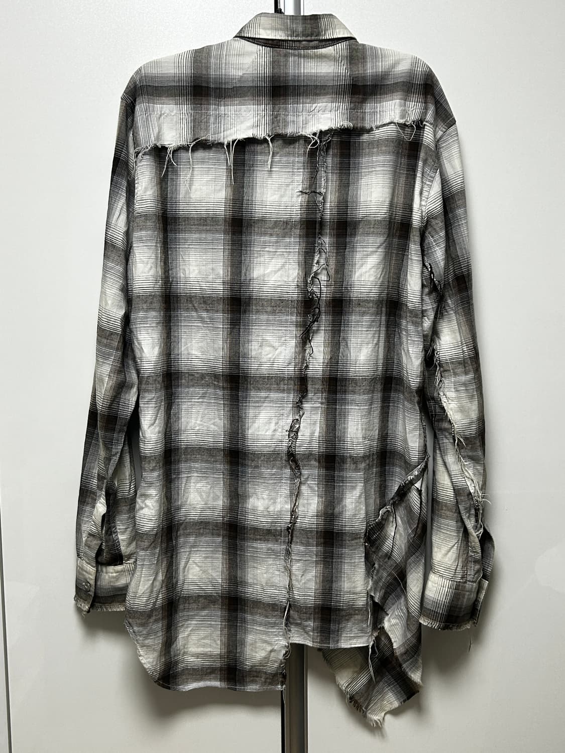 미하라 야스히로 Destroyed Check Shirt 상품이미지3