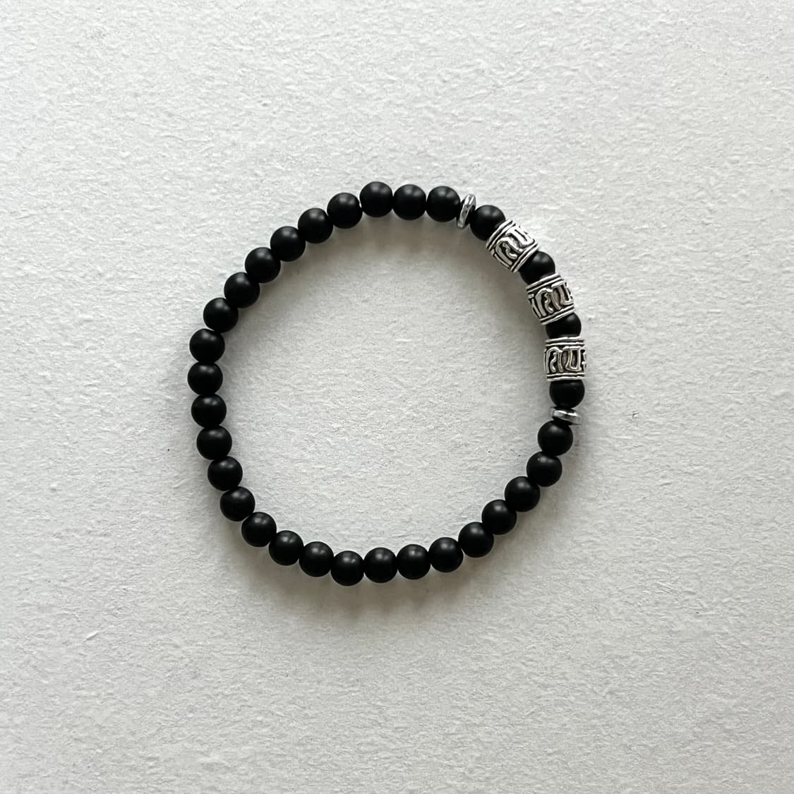 실버링 매트 원석 팔찌 상품이미지2