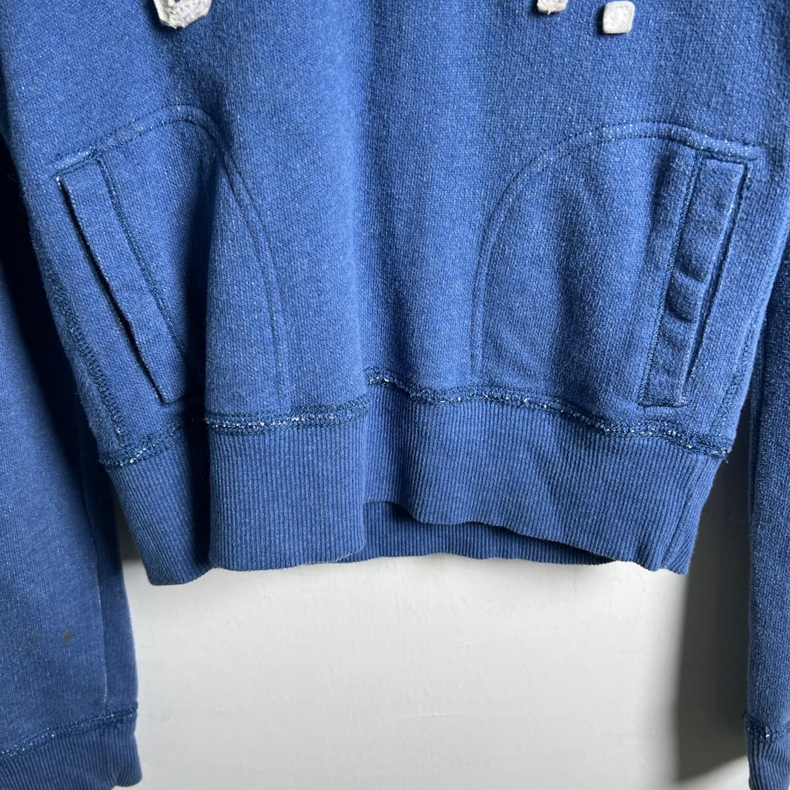 아베크롬비 빈티지 블루 센터 로고 후드티 S 상품이미지5