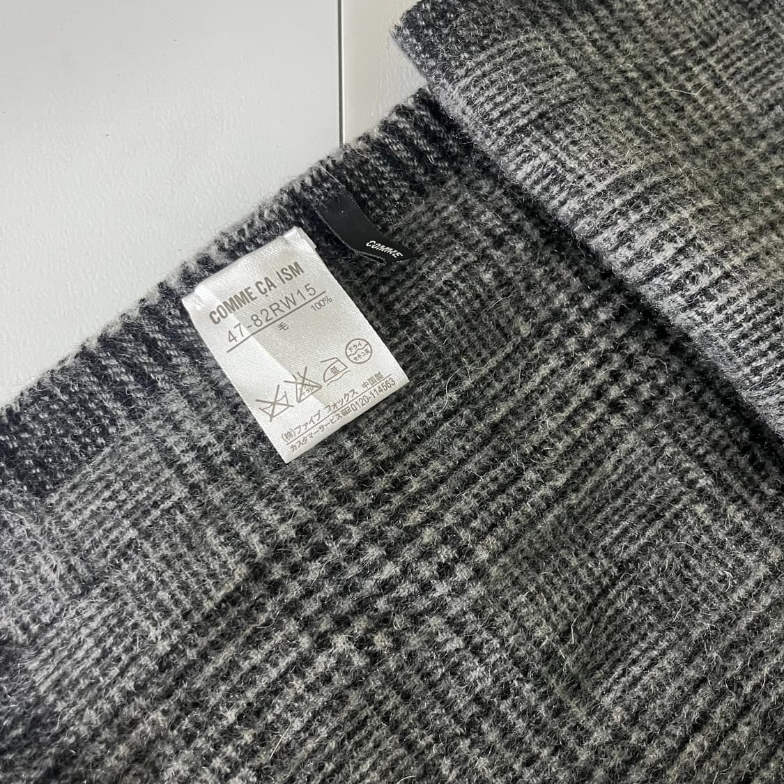 [Comme Ca Ism] 꼼사이즘 울100% 체크 머플러 상품이미지2