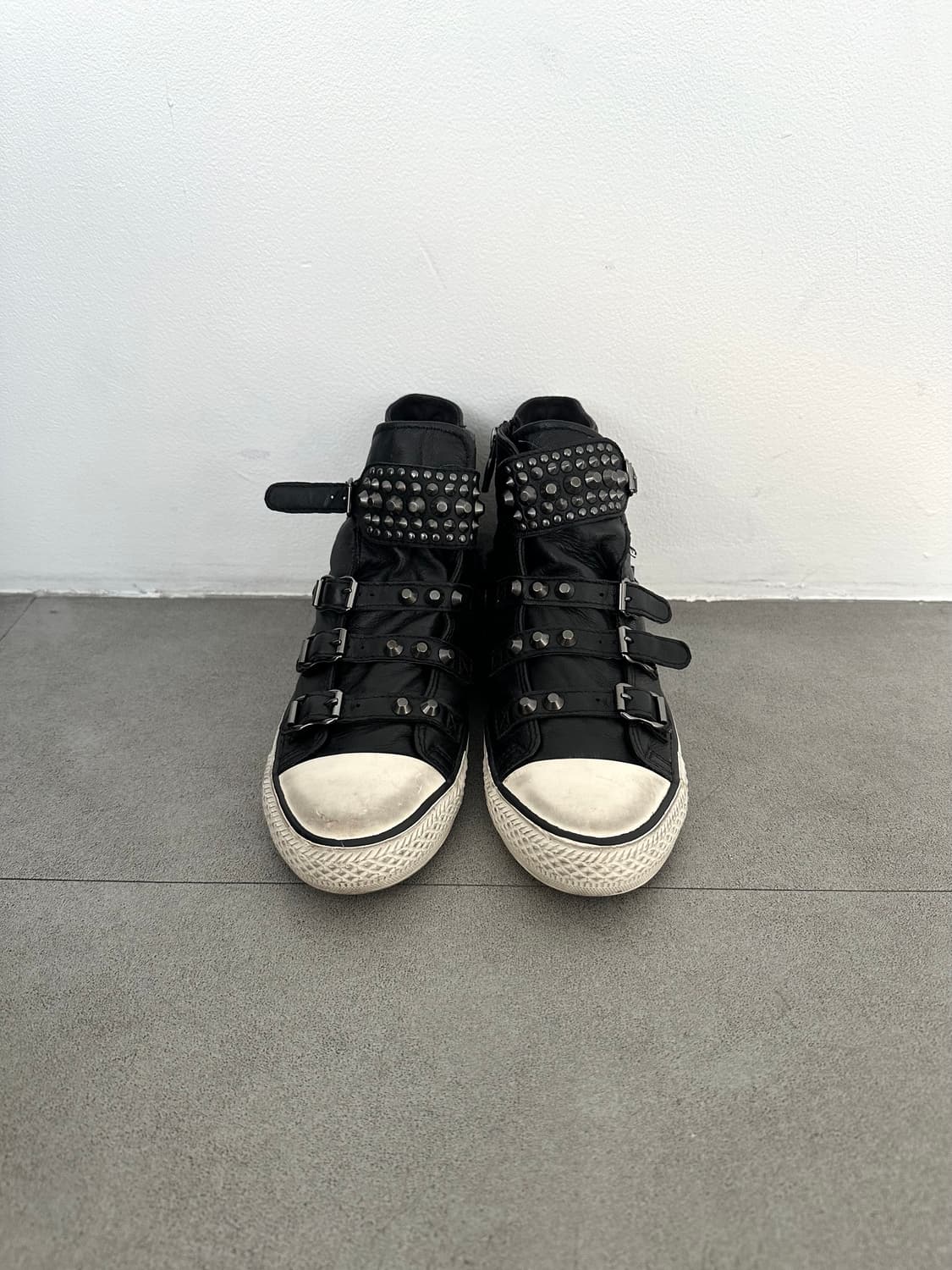 Ash 보아퍼 스터드 버클 레더 하이탑 상품이미지2