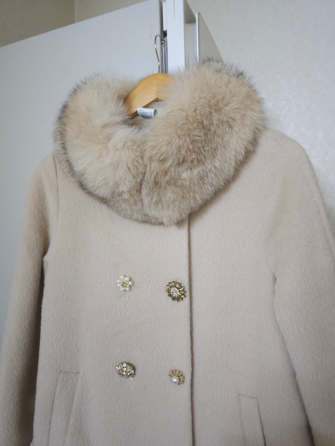 샤틴 폭스퍼 알파카 코트 상품이미지2