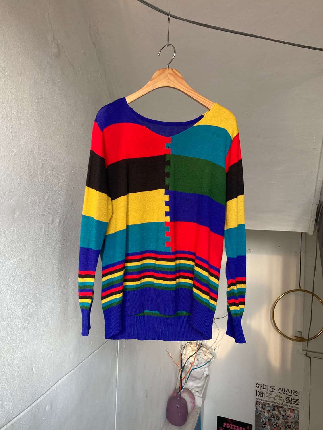 베네통st 비비드 그래픽 니트 상품이미지1