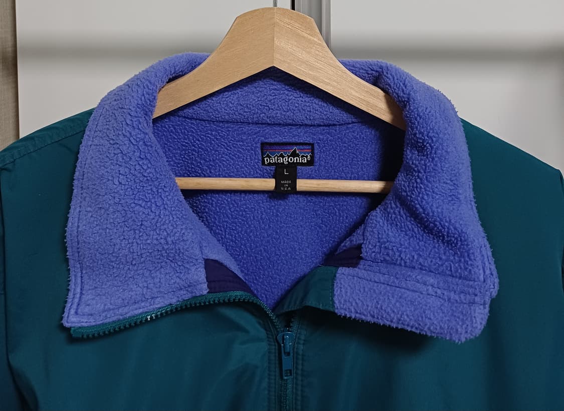 🇺🇸 [L] 파타고니아 쉘드 신칠라 봄버 자켓 틸 / 퍼플 블루 상품이미지4