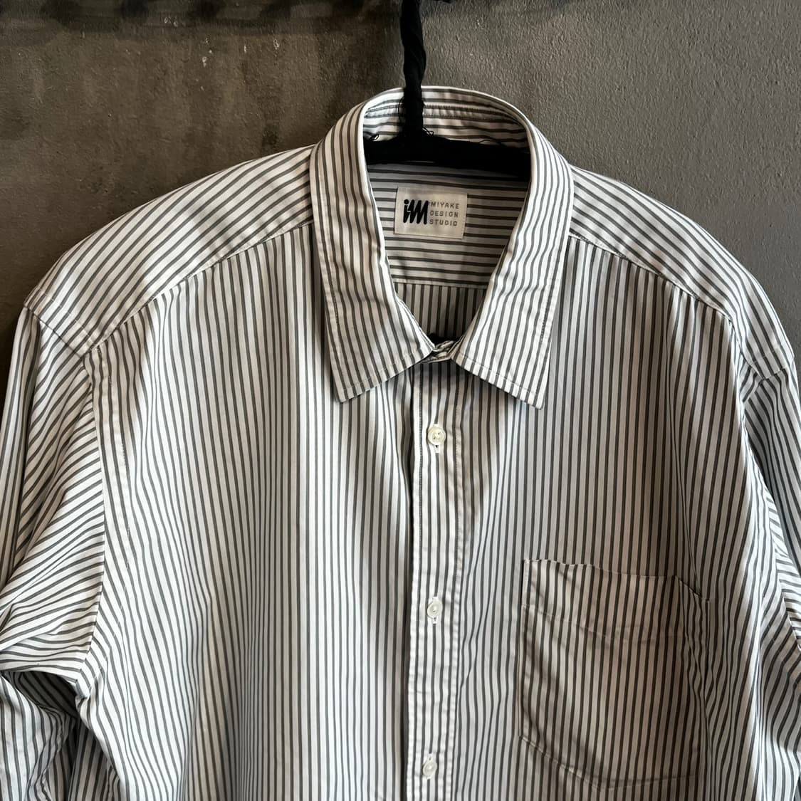 80s 이세이 미야케 스트라이프 오버 셔츠 상품이미지4