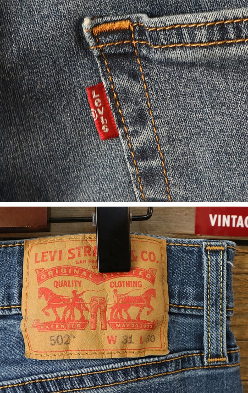 levis 리바이스 502 슬림핏 데님 30사이즈  상품이미지6
