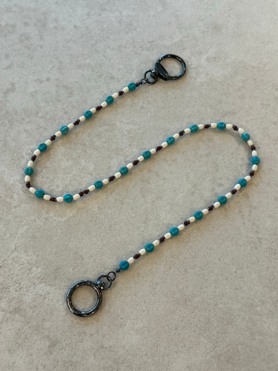 터키석 산호비즈 바지체인 상품이미지1