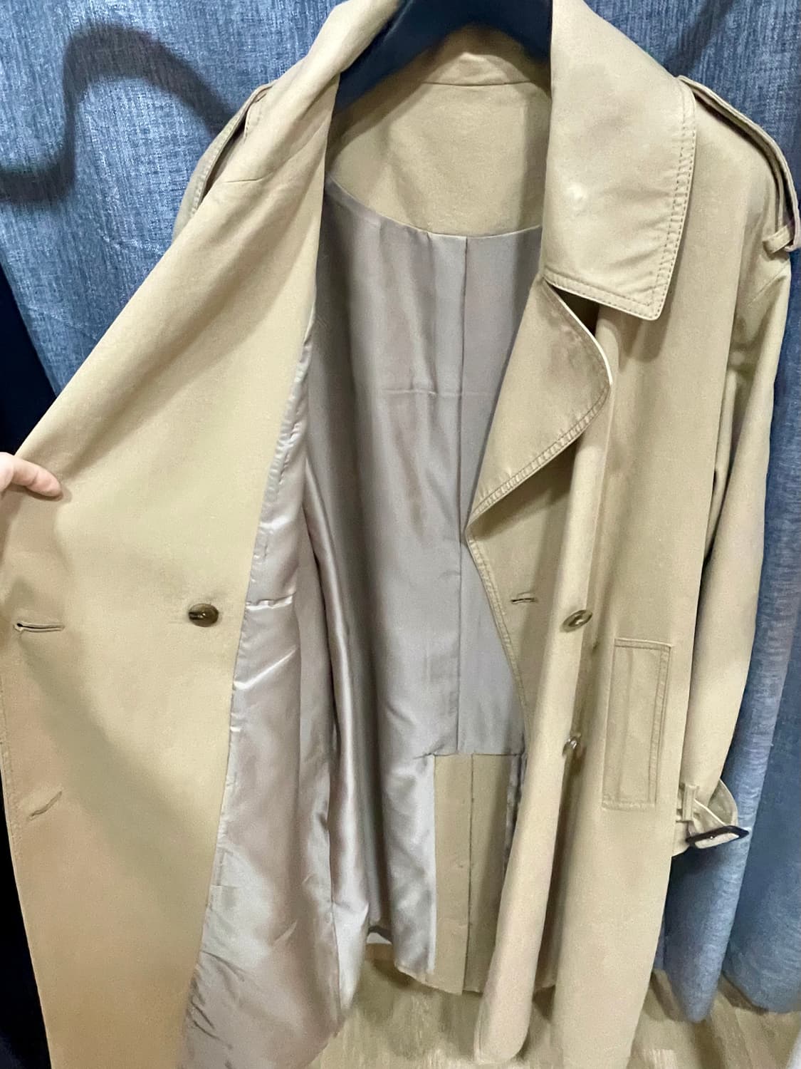 NILBY P 닐바이피 시그니처 볼륨 트렌치코트/베이지 숏기장 상품이미지7