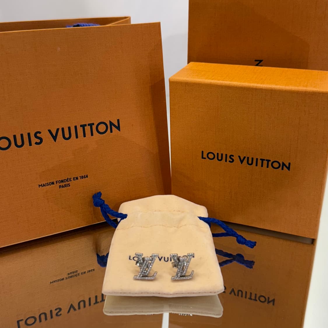 [새상품급]루이비통 LV 아이코닉 귀걸이 팔라듐 상품이미지1