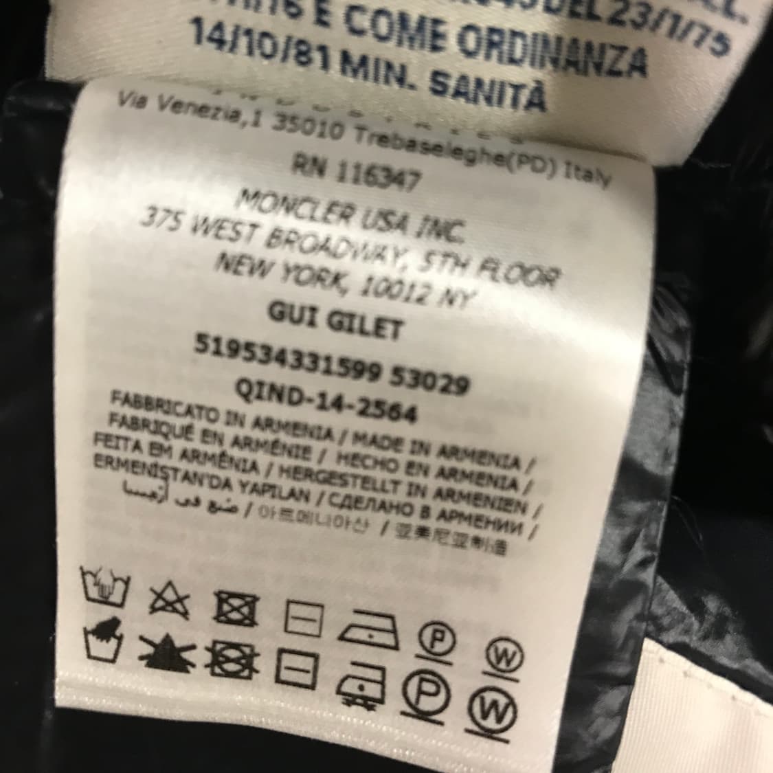 몽클레어 패딩 조끼 블랙 8(W) 상품이미지5