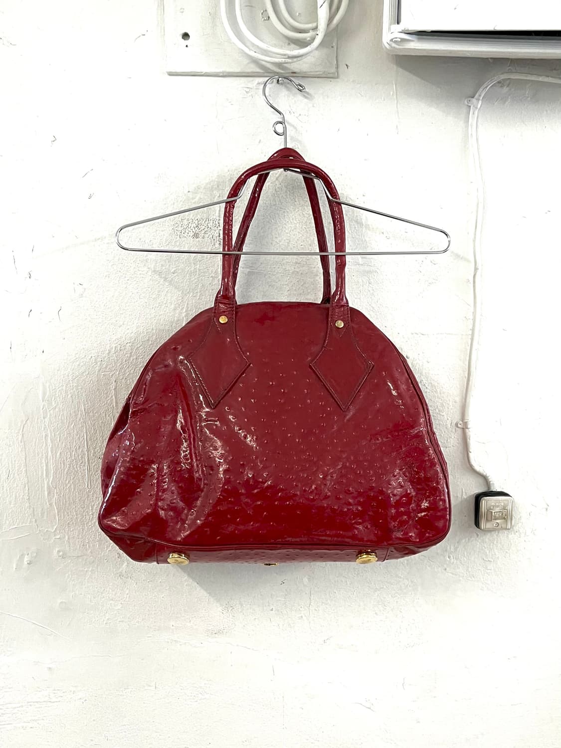 비비안웨스트우드 빅 오알비 오스트리치 레더백 상품이미지10