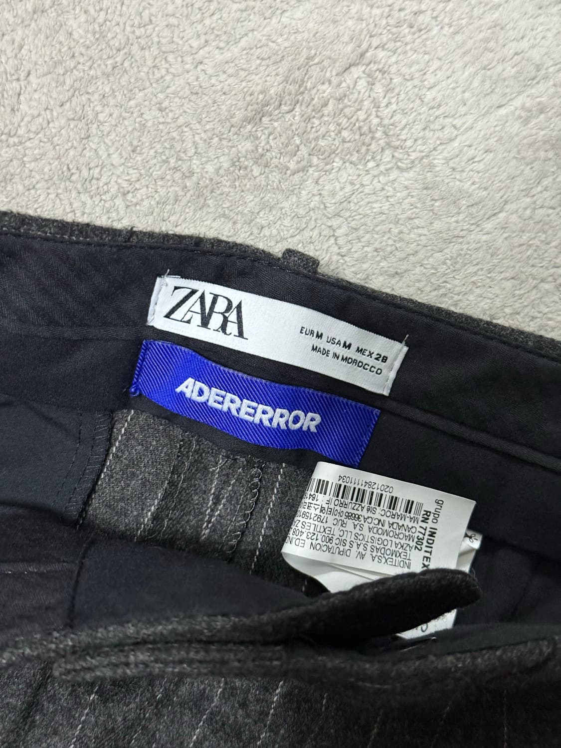 아더에러 자라 스트라이프 트라우저 그레이 M 상품이미지5