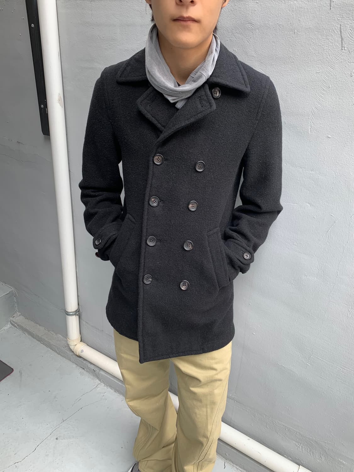 꼼데가르송 h&m 더플 코트 상품이미지3