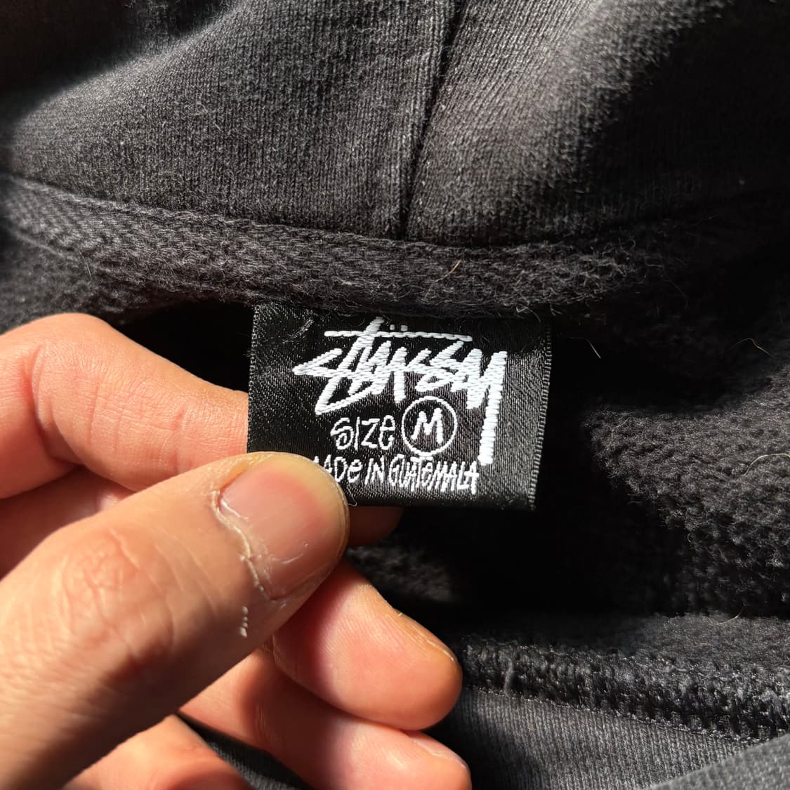 STUSSY 스투시 스탁로고 블랙 후드티 상품이미지6