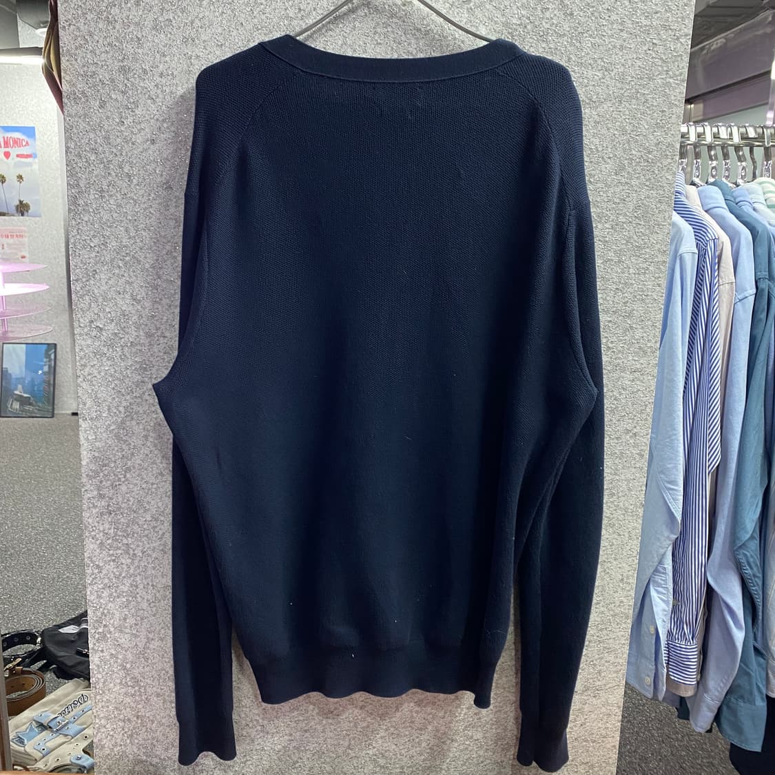 폴로 랄프로렌 클래식 네이비 브이넥 가디건 B3616 상품이미지5