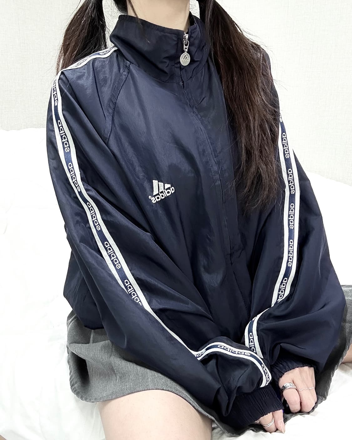 아디다스 90‘s 빅로고 사이드라인 바람박이 상품이미지4